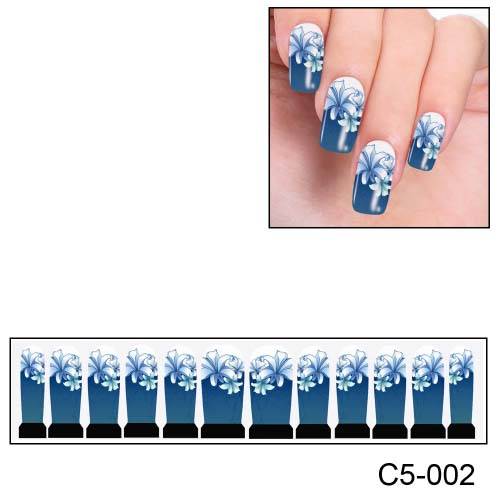 NAIL ART - FULL COVER WRAP - WATER TRANSFER DECALS