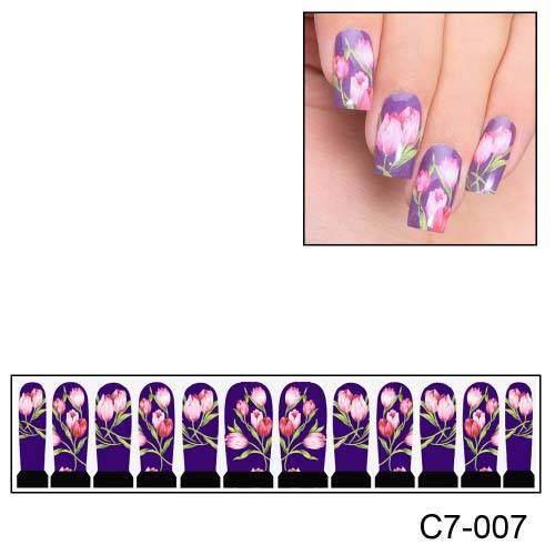 NAIL ART - FULL COVER WRAP - WATER TRANSFER DECALS