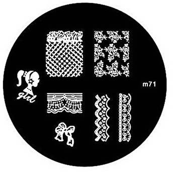 NAIL ART IMAGE STAMPING PLATE (M71)