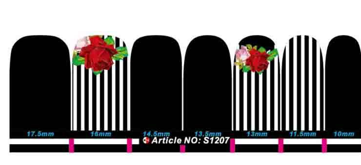 NAIL ART - FULL COVER WRAP (ROSE)
