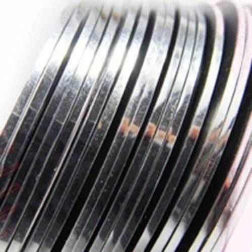 1 ROLL OF STRIPING TAPE FOR NAIL ART - SILVER