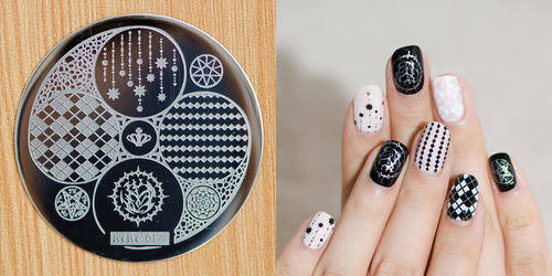 NAIL ART IMAGE STAMPING PLATE (H'eH'e SERIES)