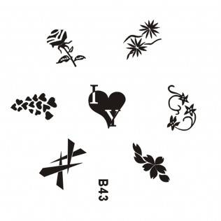 NAIL ART IMAGE STAMPING PLATE (B-SERIES)