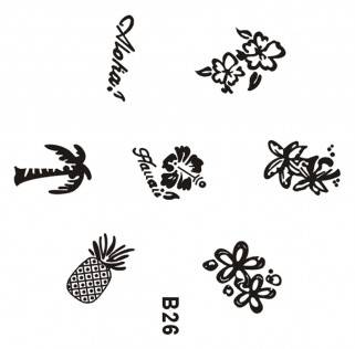 NAIL ART IMAGE STAMPING PLATE (B-SERIES)