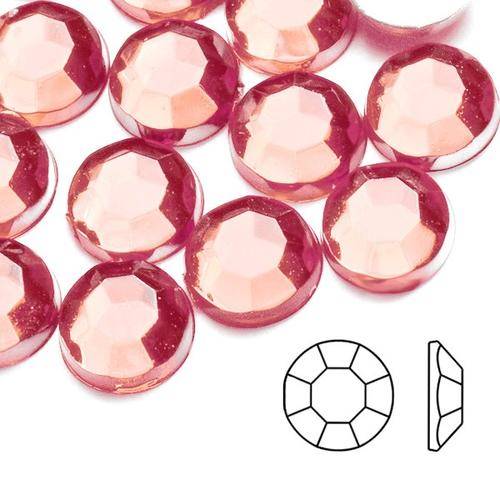 NAIL ART 1.5 mm ROUND RHINESTONES - LIGHT PINK