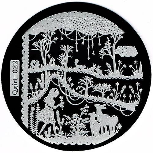 NAIL ART IMAGE STAMPING PLATE (QGIRL-SERIES)