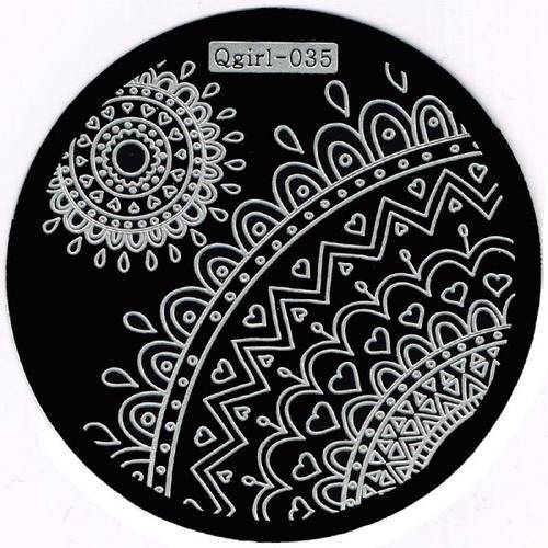 NAIL ART IMAGE STAMPING PLATE (QGIRL-SERIES)