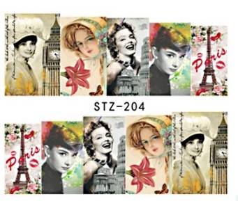 NAIL ART - WATER TRANSFER - VINTAGE
