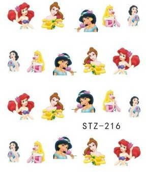 NAIL ART - WATER TRANSFER - PRINCESS