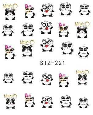 NAIL ART - WATER TRANSFER - PANDA