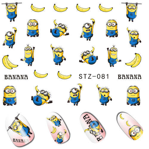NAIL ART - WATER TRANSFER - MINION