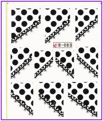 NAIL ART - WATER TRANSFER - TIPS - PATTERN