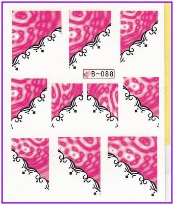 NAIL ART - WATER TRANSFER - TIPS - PATTERN