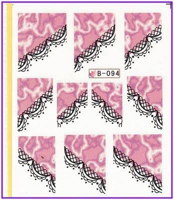 NAIL ART - WATER TRANSFER - TIPS - PATTERN