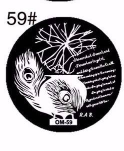 NAIL ART IMAGE STAMPING PLATE (OM-SERIES)