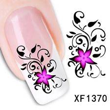 NAIL ART - WATER TRANSFER - FLOWERS
