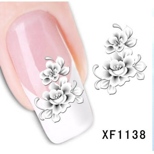 NAIL ART - WATER TRANSFER - FLOWERS