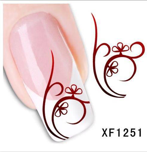 NAIL ART - WATER TRANSFER - FLOWERS