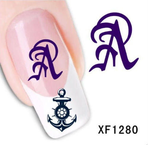 NAIL ART - WATER TRANSFER - LETTER