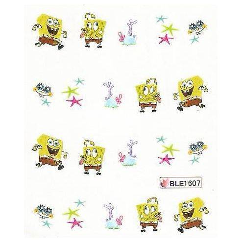 NAIL ART - WATER TRANSFER - SPONGEBOB