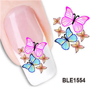 NAIL ART - WATER TRANSFER - BUTTERFLY