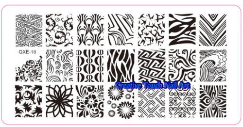 NAIL ART IMAGE STAMPING PLATE (QXE-SERIES)