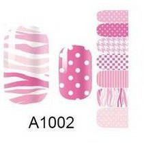 NAIL ART - INSTANT MANICURE WRAP (A SERIES) - DOTS & STRIPES