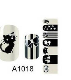 NAIL ART - INSTANT MANICURE WRAP (A SERIES) - CATS