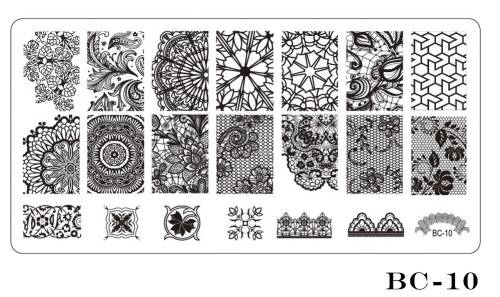 STAMPING NAIL ART LACE & NET STYLE - IMAGE STAMPING PLATE