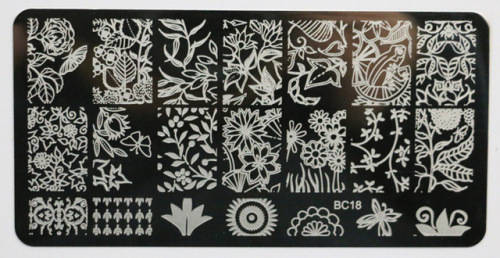 STAMPING NAIL ART GARDEN STYLE - IMAGE STAMPING PLATE ***SALE***
