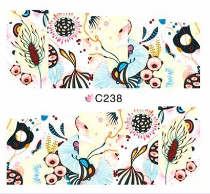NAIL ART - WATER TRANSFER - FANTASY