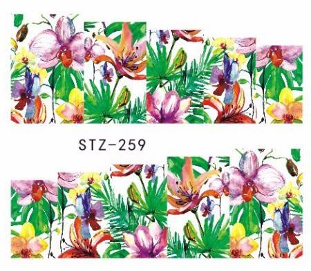 WATER TRANSFER NAIL ART DECAL - FLOWER