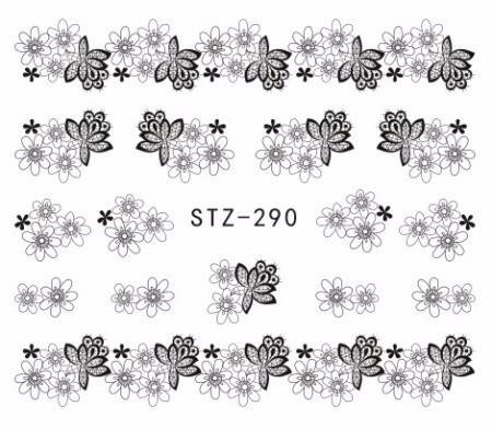 WATER TRANSFER NAIL ART DECAL - FLOWER