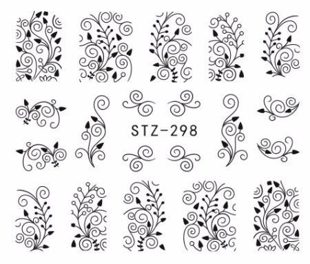 WATER TRANSFER NAIL ART DECAL - LEAF