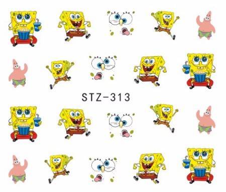 WATER TRANSFER NAIL ART DECAL - SPONGEBOB