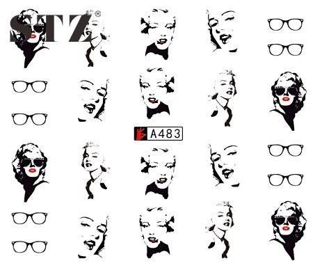 WATER TRANSFER NAIL ART DECAL - FACES