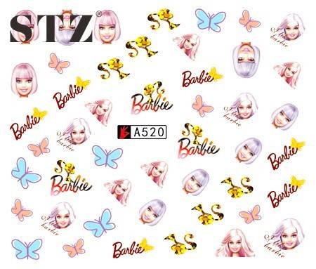 WATER TRANSFER NAIL ART DECAL - BARBIE
