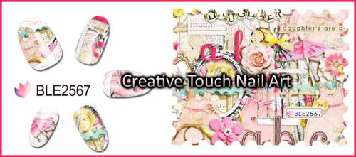 WATER TRANSFER NAIL ART DECAL - STAMP