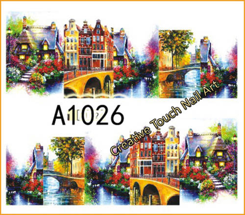 WATER TRANSFER NAIL ART DECAL - LANDSCAPE