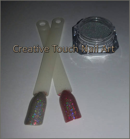 Rainbow Holographic Color Effect Nail Art Pigment Powder - 1.5g Jar