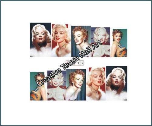 WATER TRANSFER NAIL ART DECAL - FACES