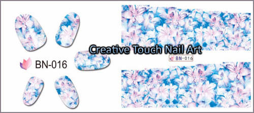 WATER TRANSFER NAIL ART DECAL - FLOWERS