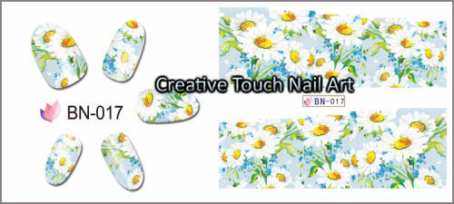 WATER TRANSFER NAIL ART DECAL - FLOWERS