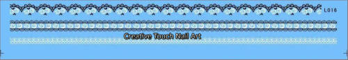 WATER TRANSFER NAIL ART DECAL - LACE STYLE