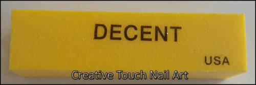 NAIL SANDING BLOCK - YELLOW  ***SALE***
