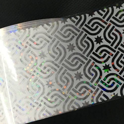 NAIL ART - TRANSFER FOIL -  WHITE  20 X 4 CM