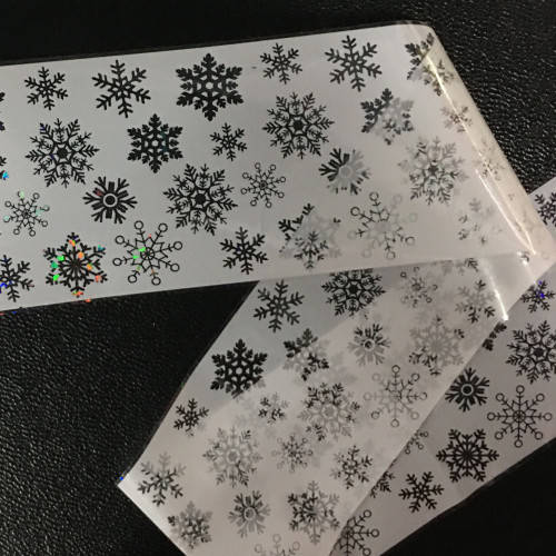 NAIL ART - TRANSFER FOIL -  WHITE  20 X 4 CM