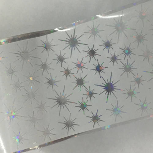 NAIL ART - TRANSFER FOIL -  WHITE  20 X 4 CM