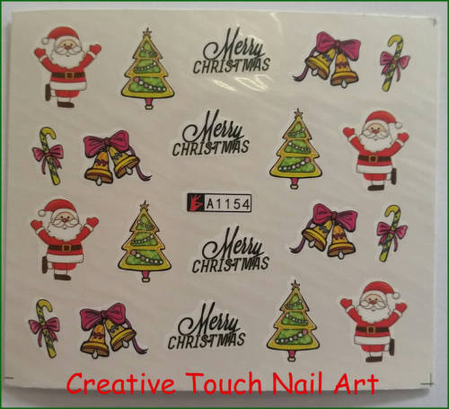 WATER TRANSFER NAIL ART DECAL - HAPPY HOLIDAYS