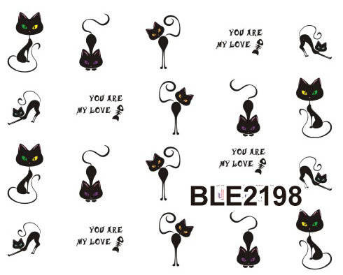 NAIL ART - WATER TRANSFER DECALS - CATS
